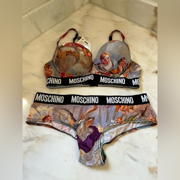 Moschino Other - Moschino Angel Print Bra and Panty Set